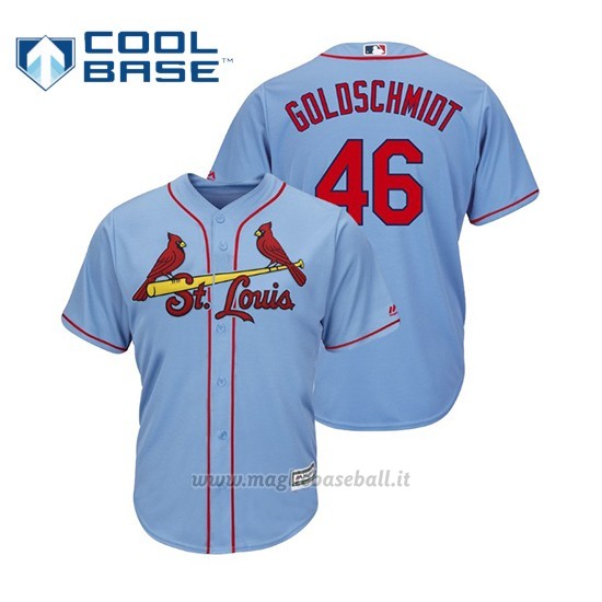 Maglia Baseball Uomo St. Louis Cardinals Paul Goldschmidt 2019 Cool Base Majestic Alternato Horizon Azul